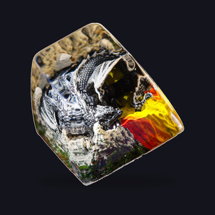 Sleeping Dragon Slate Resin Keycap