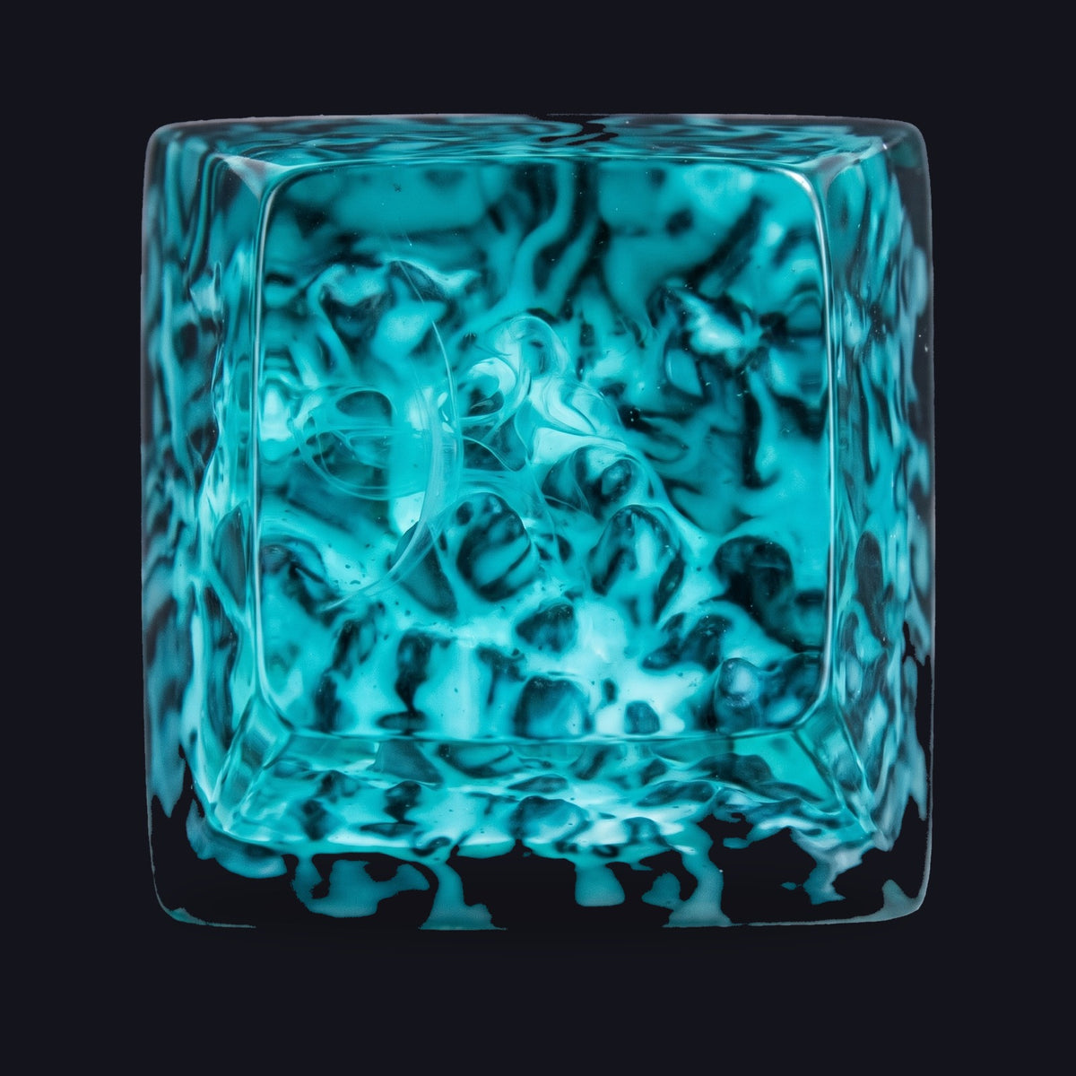 Snowscape Resin Keycap — top view