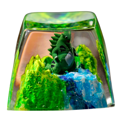 Tyranitar resin artisan keycap