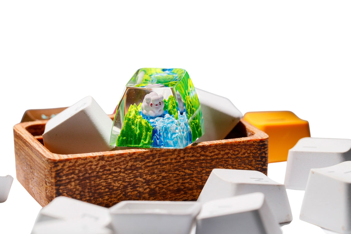 Swirlix resin artisan keycap