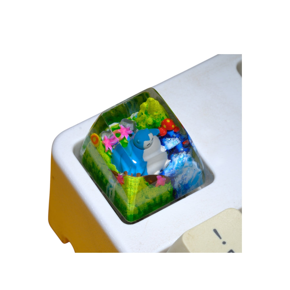 Snorlax Mushroom Bloom resin artisan keycap