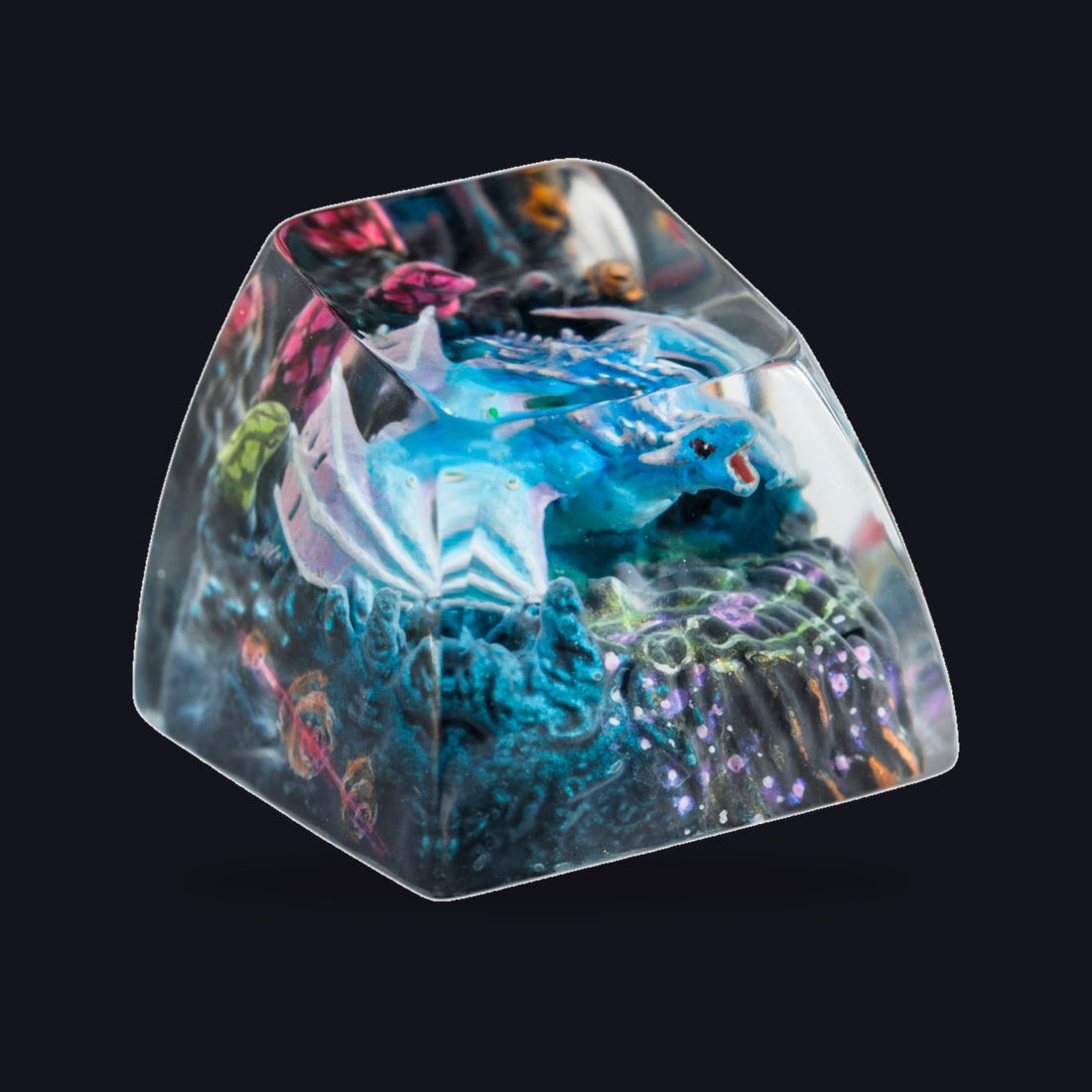 Blue Dragon Resin Keycap