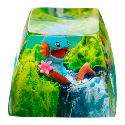 Mudkip Meadow Falls resin artisan keycap