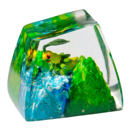 Bayleef resin artisan keycap