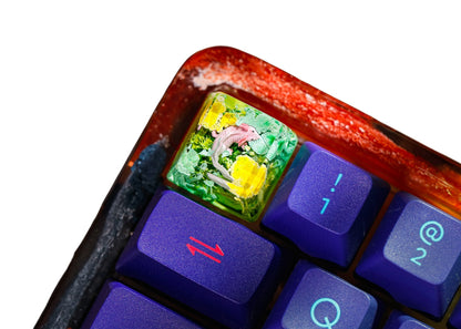 Sea Serpent #2 resin artisan keycap