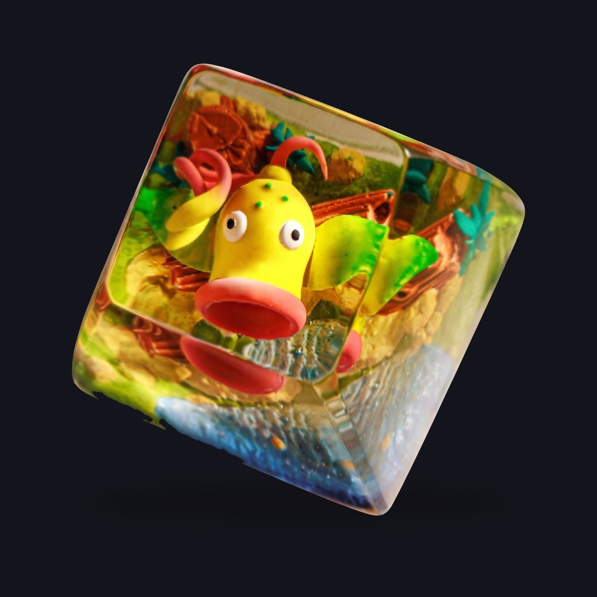 Weepinbell Resin Keycap — top view