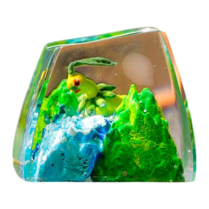Bayleef resin artisan keycap