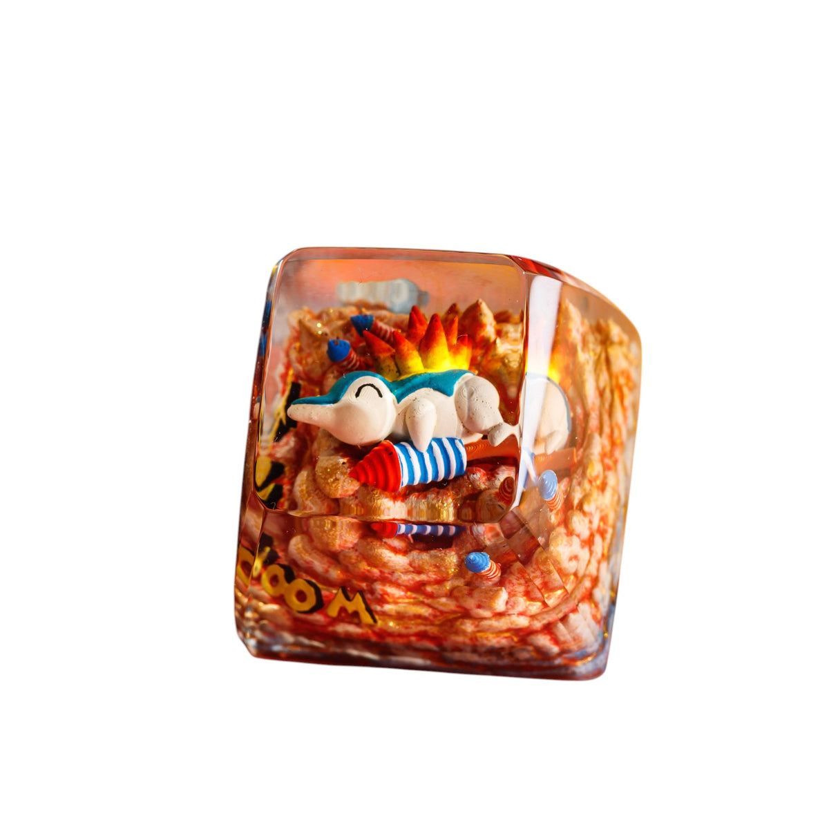 Cyndaquil resin artisan keycap
