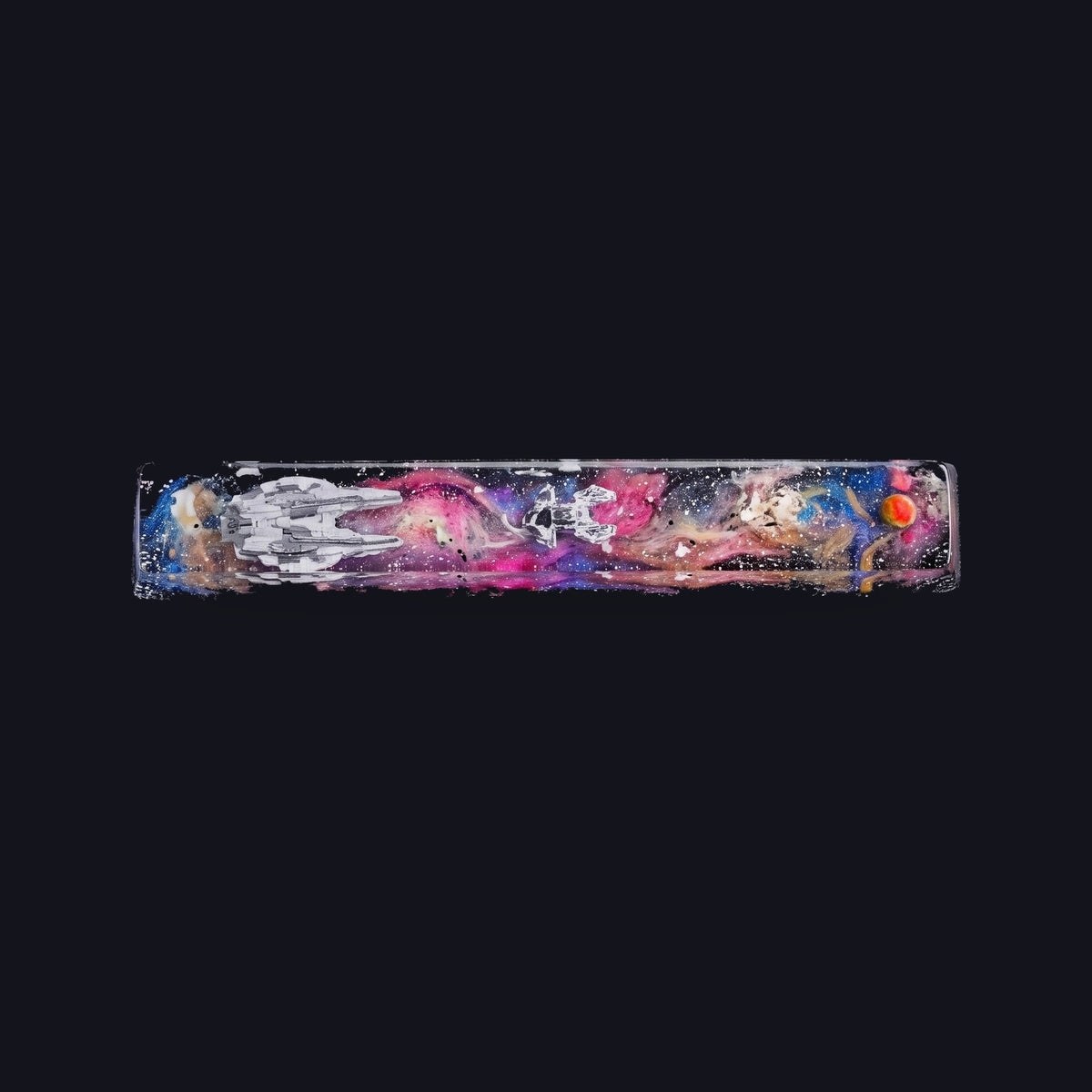 Cosmos Resin Spacebar — top view