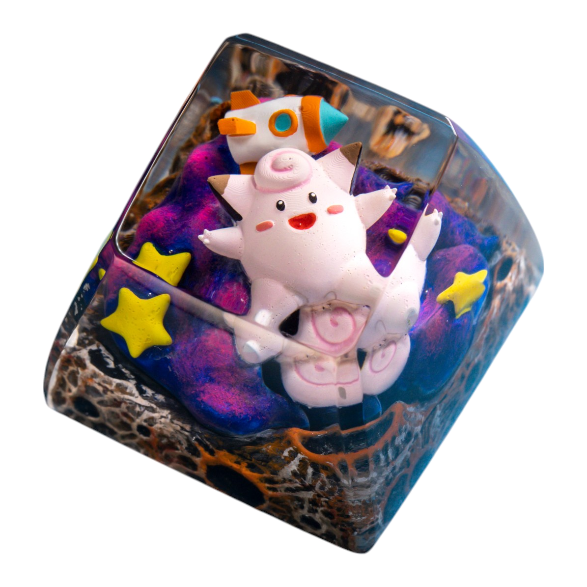 Clefairy resin artisan keycap