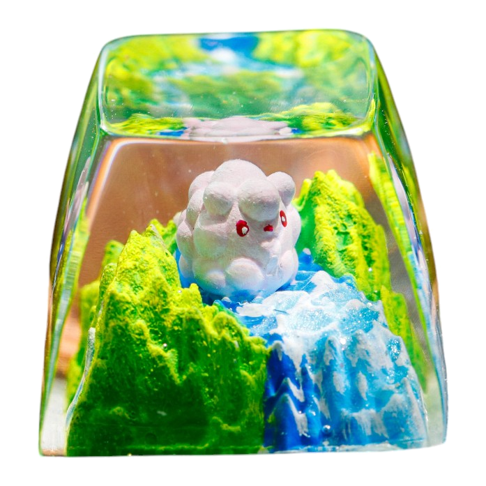 Swirlix resin artisan keycap