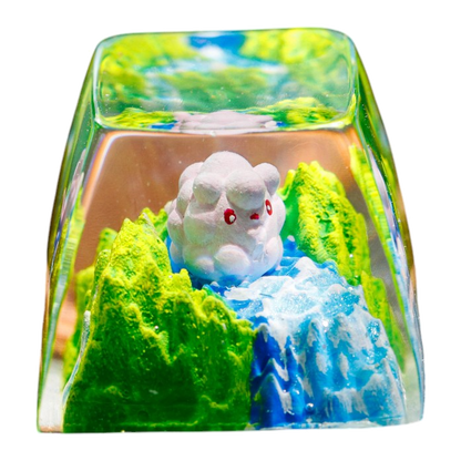 Swirlix resin artisan keycap