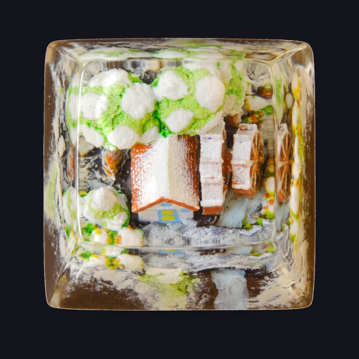 Cottage Resin Keycap — top view