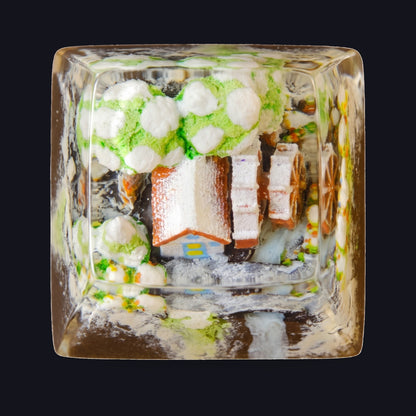 Cottage Resin Keycap — top view