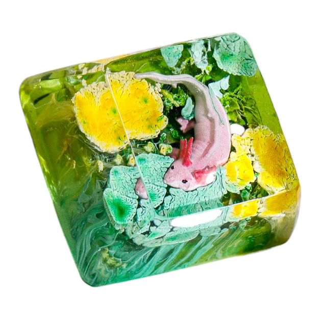 Sea Serpent #2 resin artisan keycap