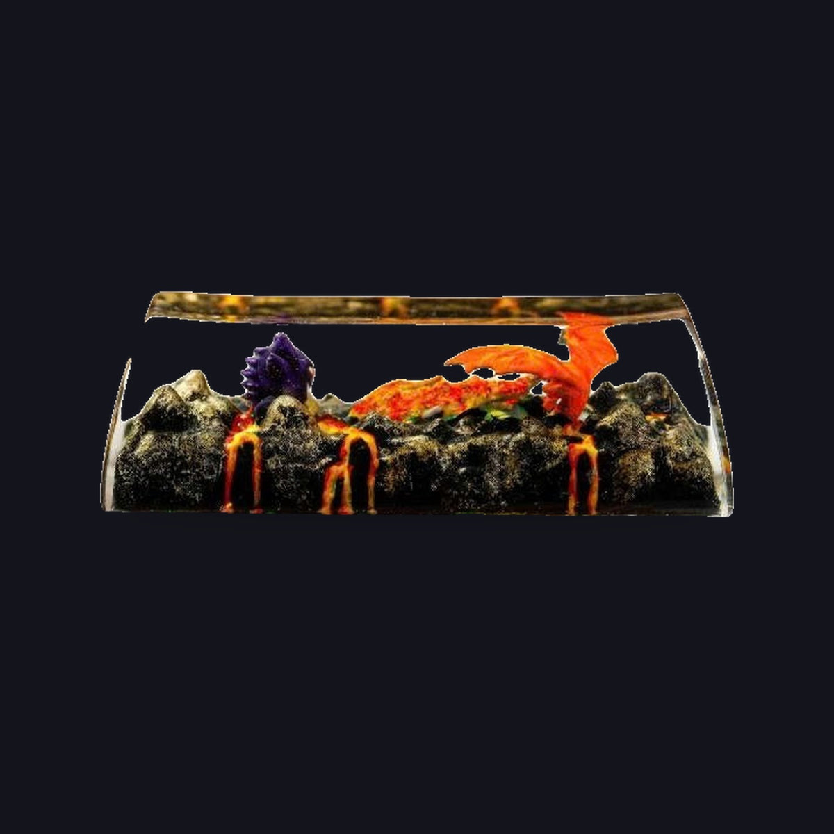 Charizard & Gengar Resin 2.25u Keycap — studio square