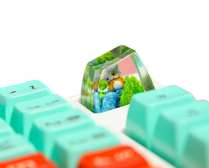 Cubone Meadow Falls resin artisan keycap