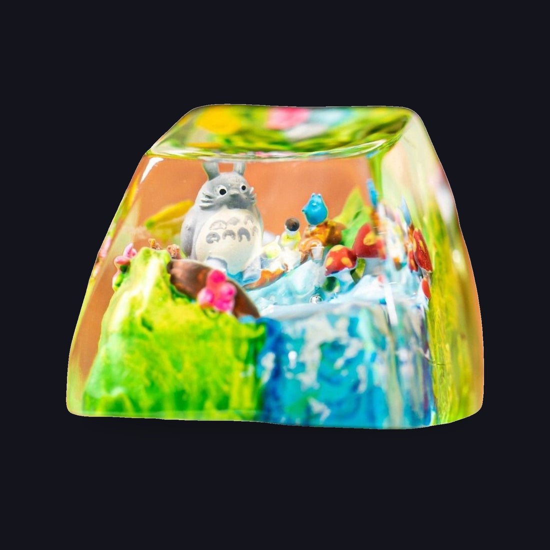 Totoro Meadow Falls Resin Keycap