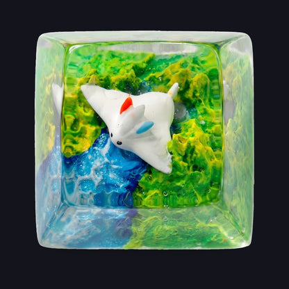 Togekiss Resin Keycap — top view