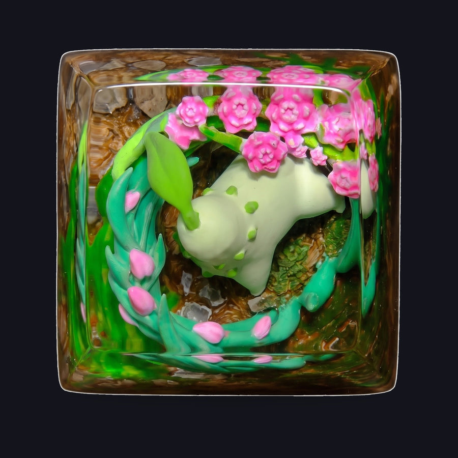 Chikorita Resin Keycap