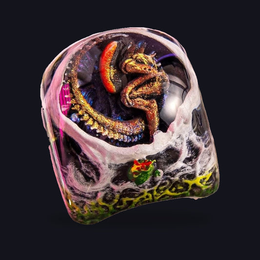 Alien Hunter Resin Keycap — studio square