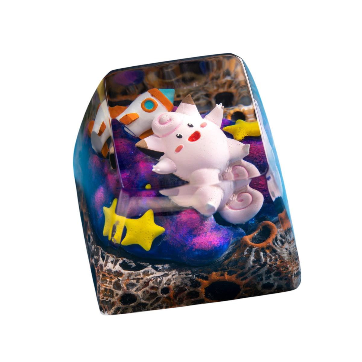 Clefairy resin artisan keycap
