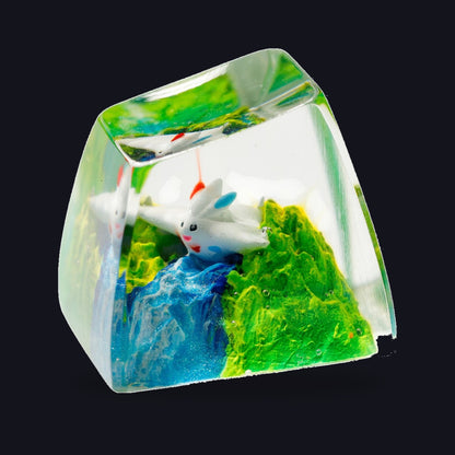 Togekiss Resin Keycap — studio square