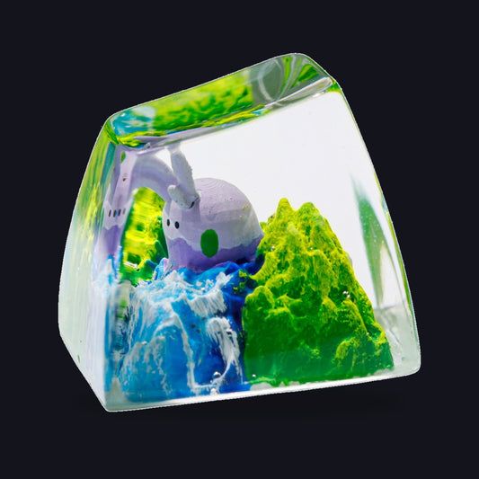 Goomy Resin Keycap — studio square