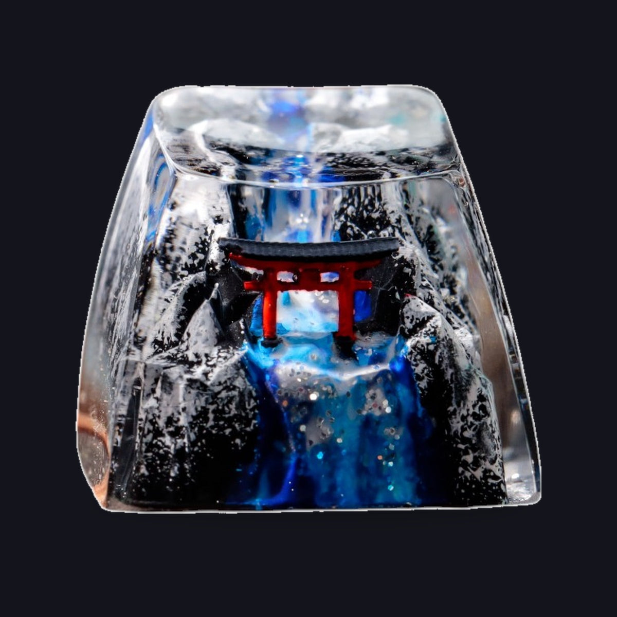 Winter Torii Resin Keycap — studio square