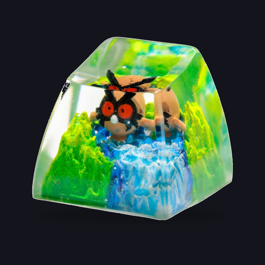 Hoothoot Resin Keycap — studio square