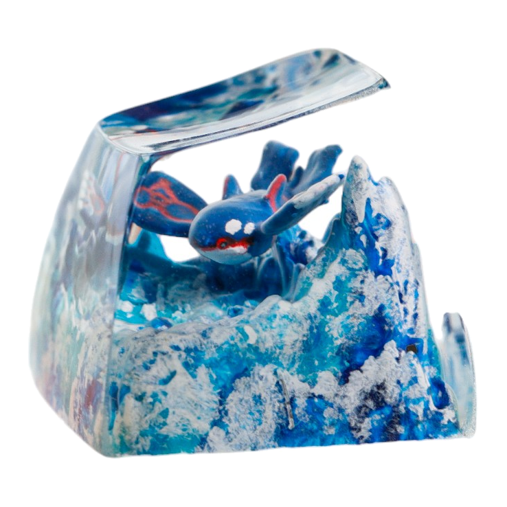Kyogre resin artisan keycap