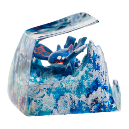 Kyogre resin artisan keycap