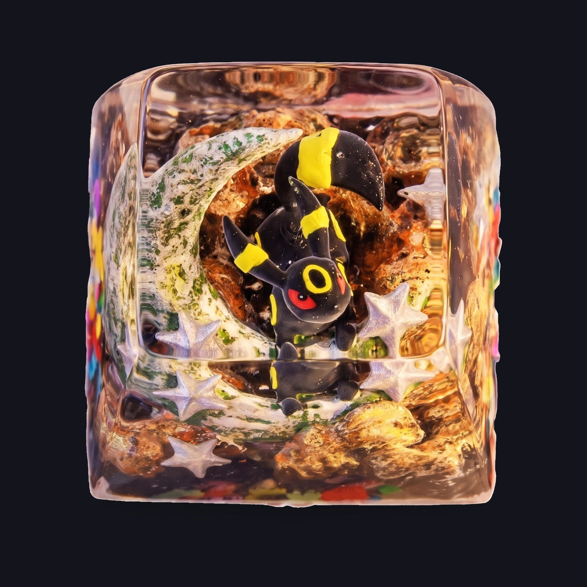 Umbreon Resin Keycap — top view