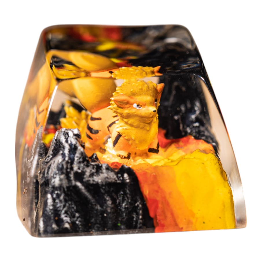 Arcanine resin artisan keycap