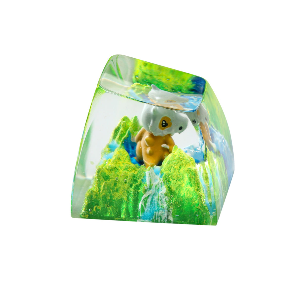 Cubone Meadow Falls resin artisan keycap
