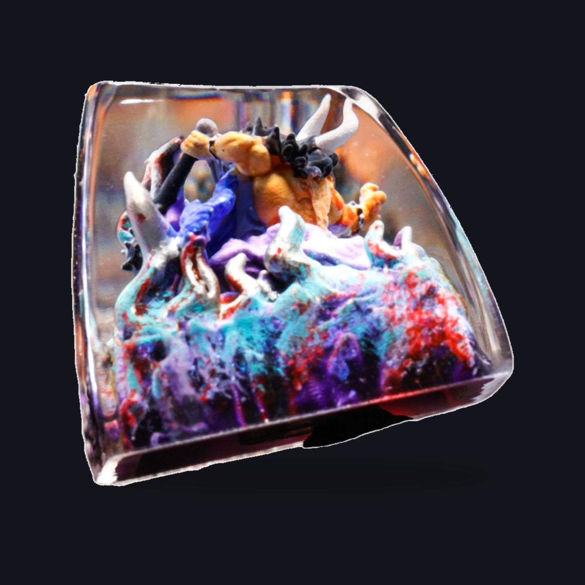 Kaido #2 Resin Keycap — studio square