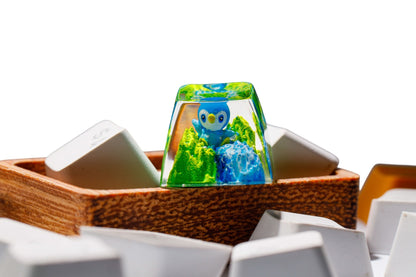 Piplup resin artisan keycap