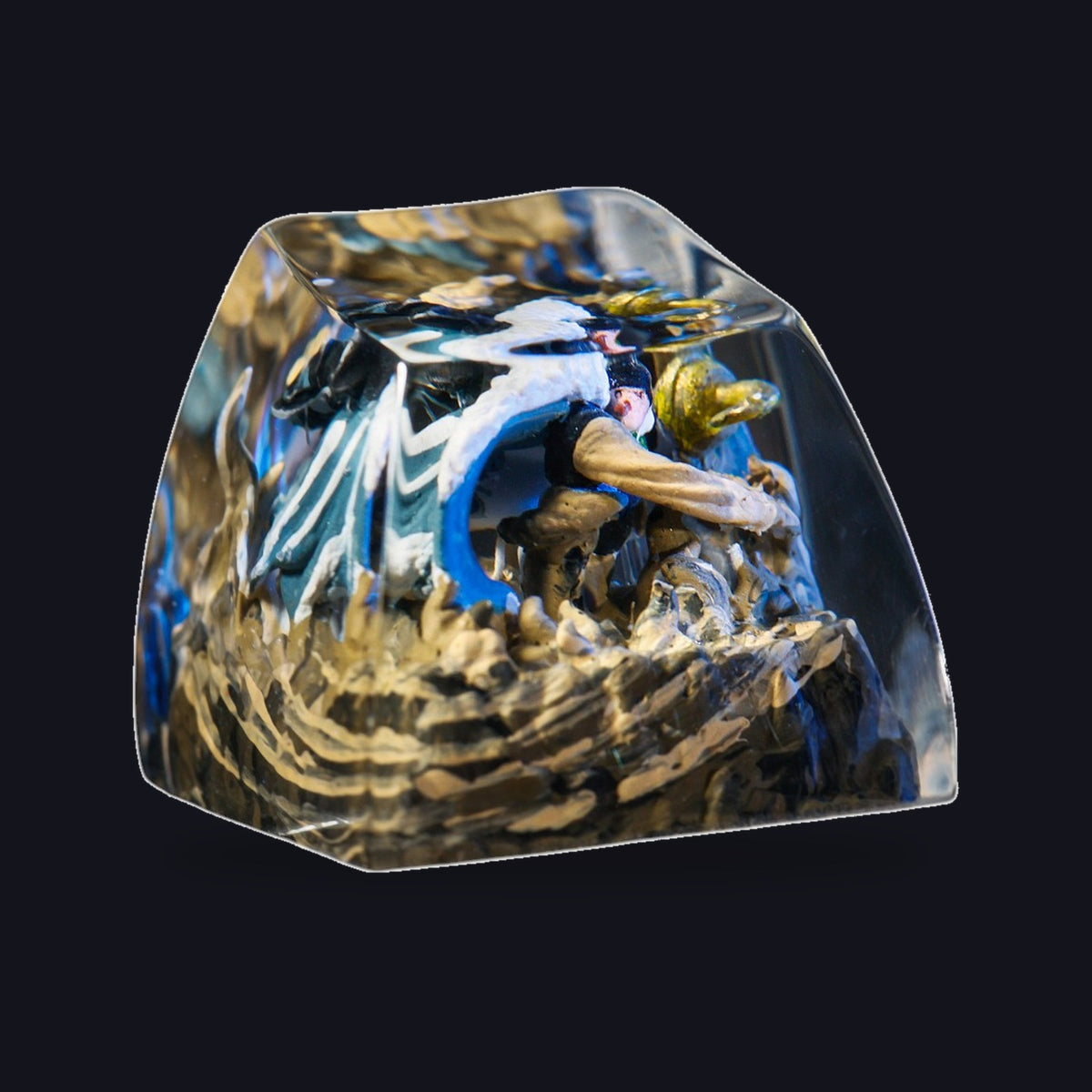 Crocodile Resin Keycap — studio square