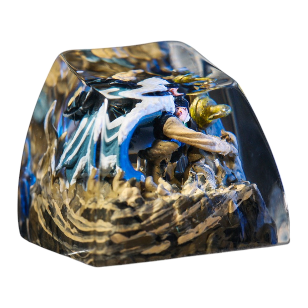 Crocodile resin artisan keycap