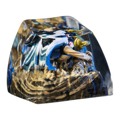 Crocodile resin artisan keycap