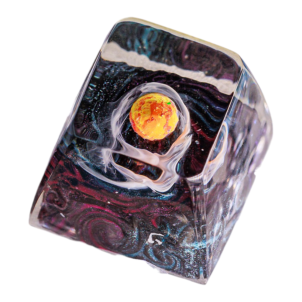 Galaxy #3 resin artisan keycap