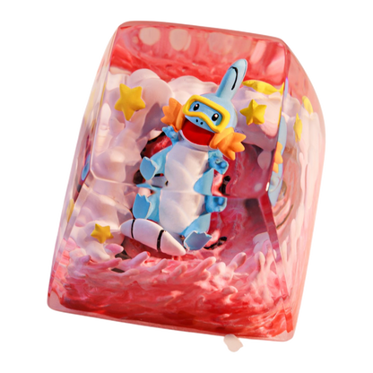 Mudkip resin artisan keycap