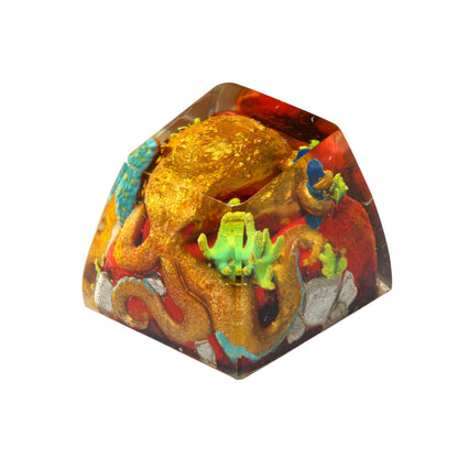 Octopus resin artisan keycap