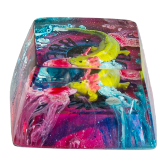 Sea Serpent resin artisan keycap