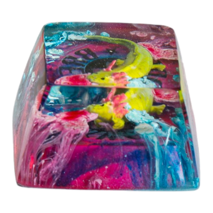 Sea Serpent resin artisan keycap