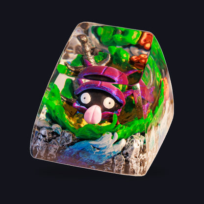 Shellder Resin Keycap — studio square