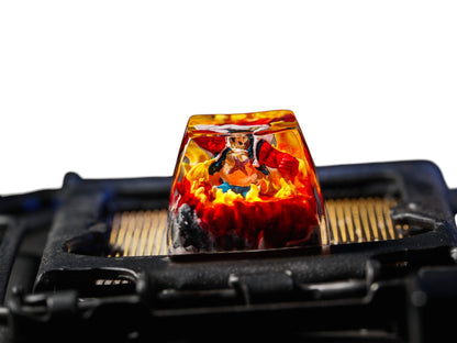 Luffy Ember resin artisan keycap