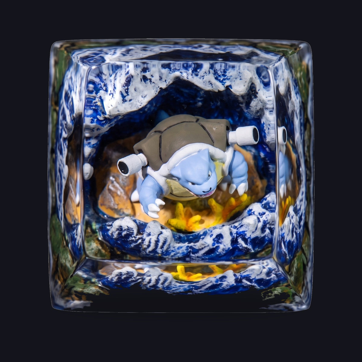 Blastoise Resin Keycap — top view