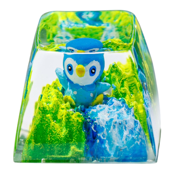 Piplup resin artisan keycap