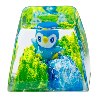 Piplup resin artisan keycap